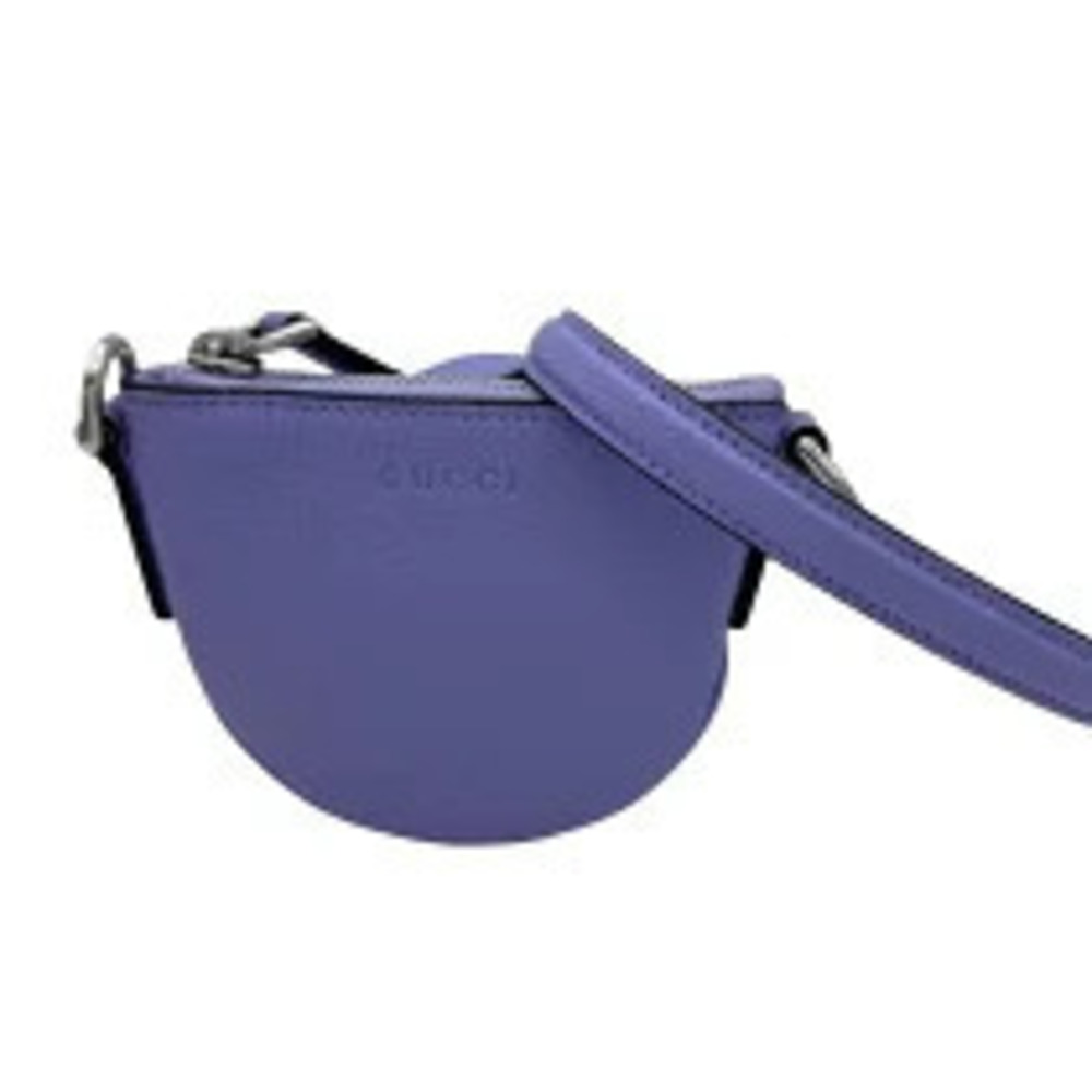 Gucci Shoulder Bag Purple Leather